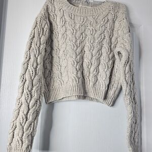 Jessica Simpson Cream Cable Knit Sweater